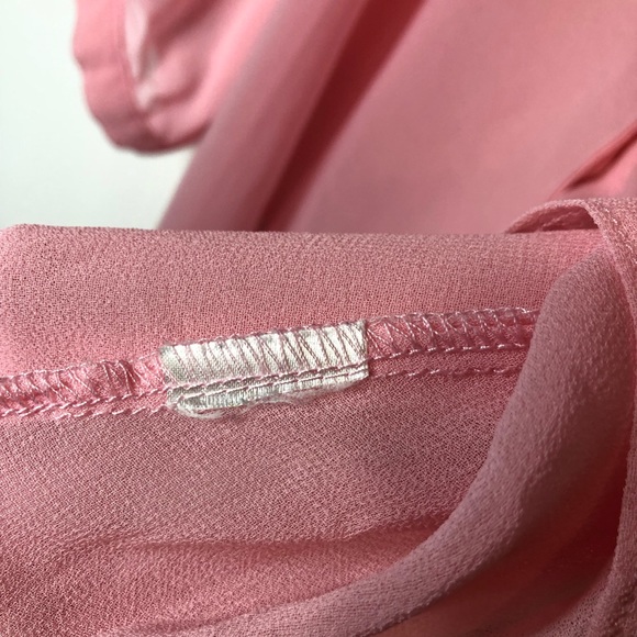 Chiffon Blouse | Sheer Pink - Picture 12 of 12